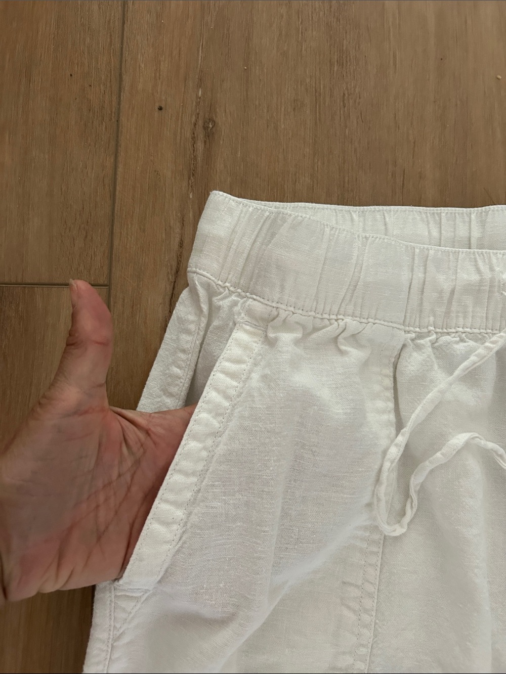 Worn once- GAP Wide Leg Linen Beach Pants - Picture 5 of 10